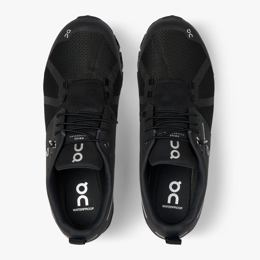 ¡Corre bajo la lluvia! ON Cloud Waterproof: Zapatillas suizas para hombre, Cobble/Lunar. ¡Oferta imperdible!